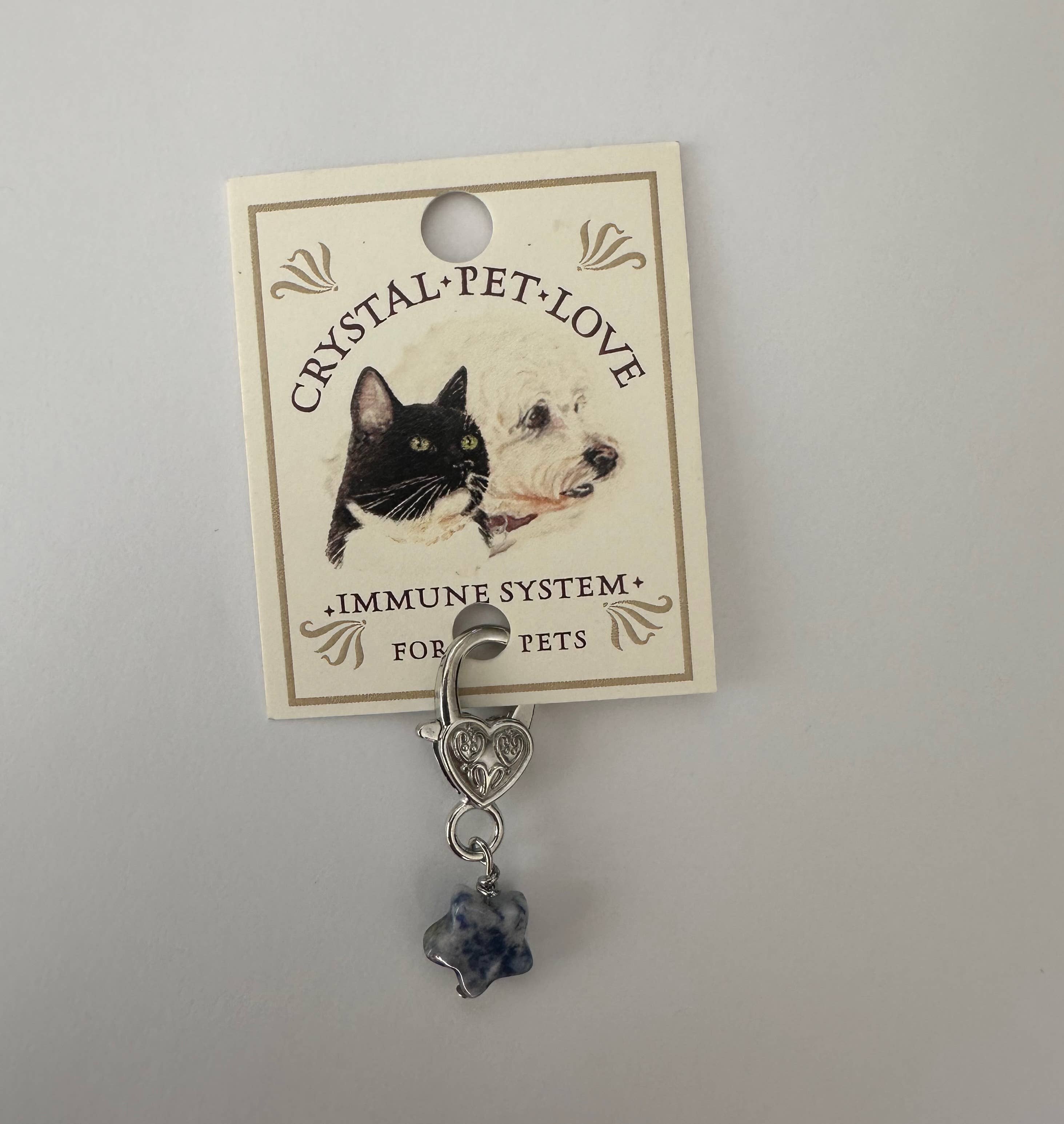 Sodalite Star Crystal Pet Pendant for Holistic Support