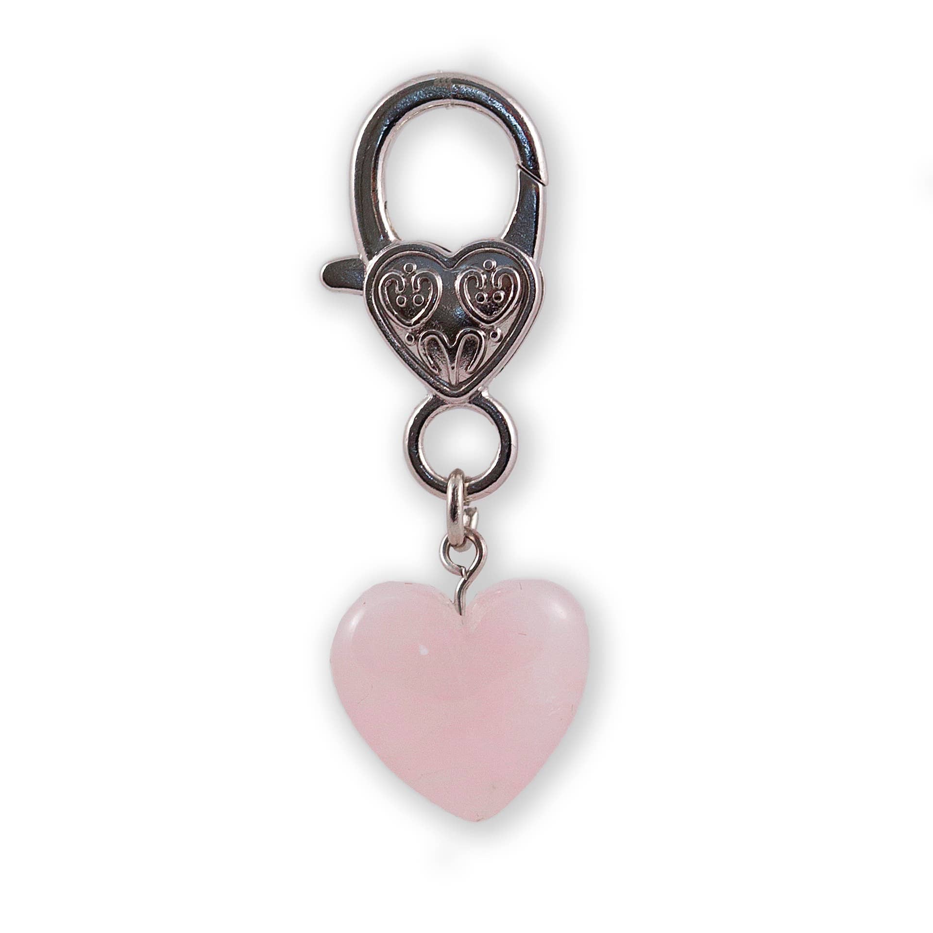 Harmony Rose Quartz Crystal Pet Pendant for Holistic Support