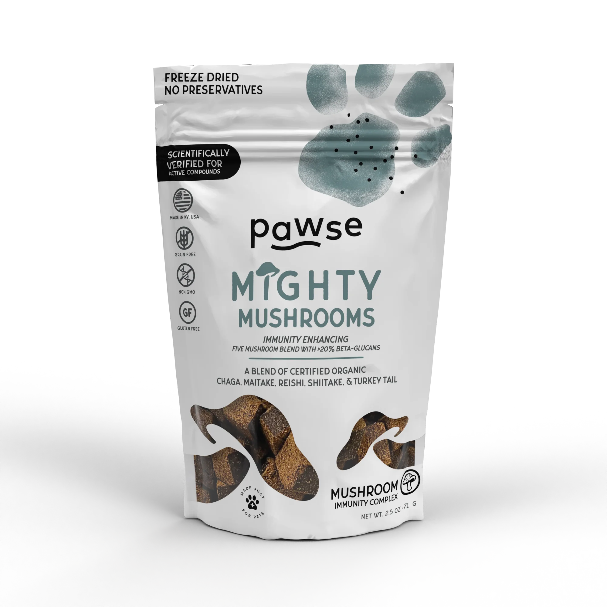 Pawse Mighty Mushrooms | Immune Boosting Mushrooms for Pets