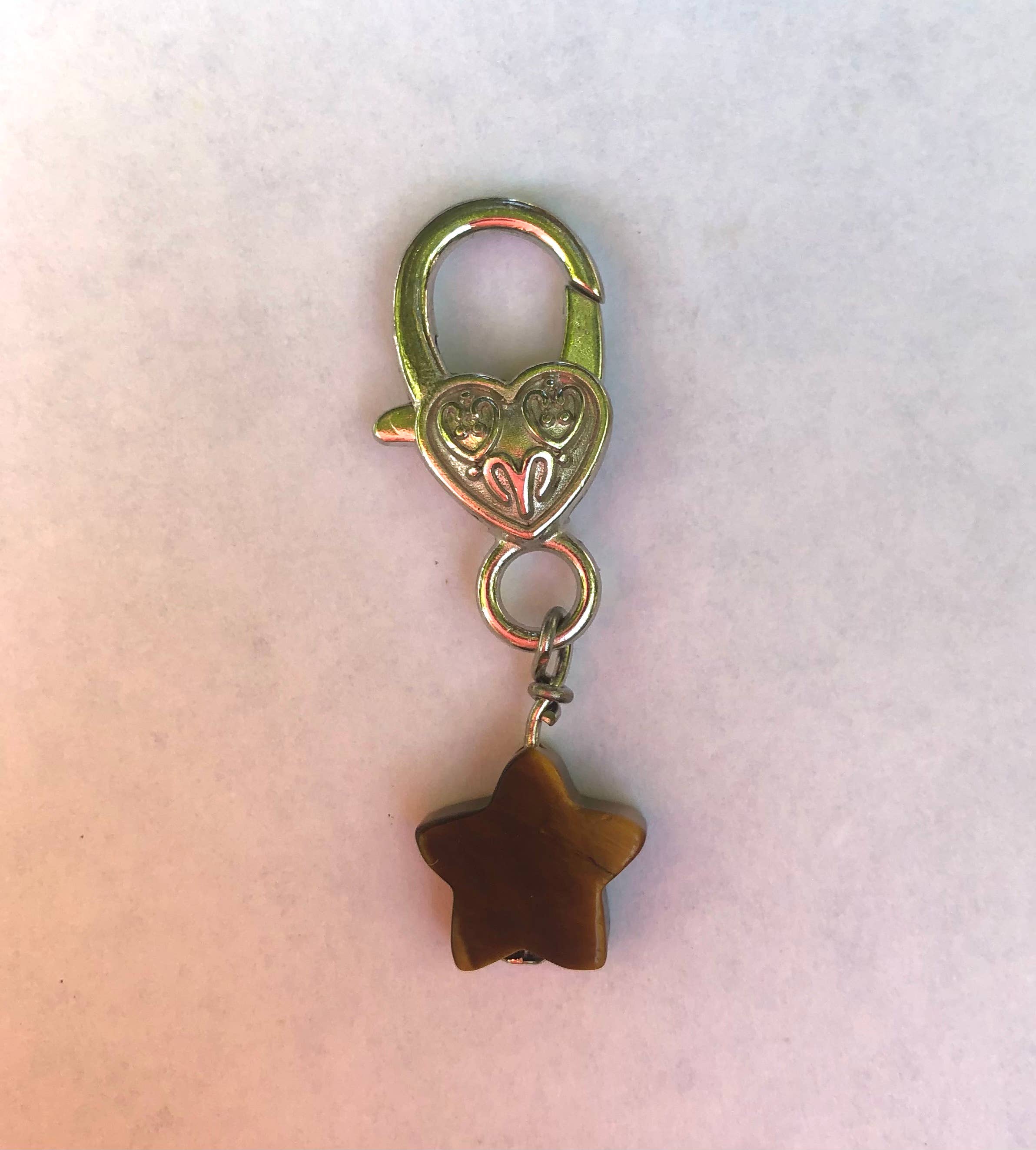 Tiger's Eye Star Pet Pendant for Holistic Crystal Support