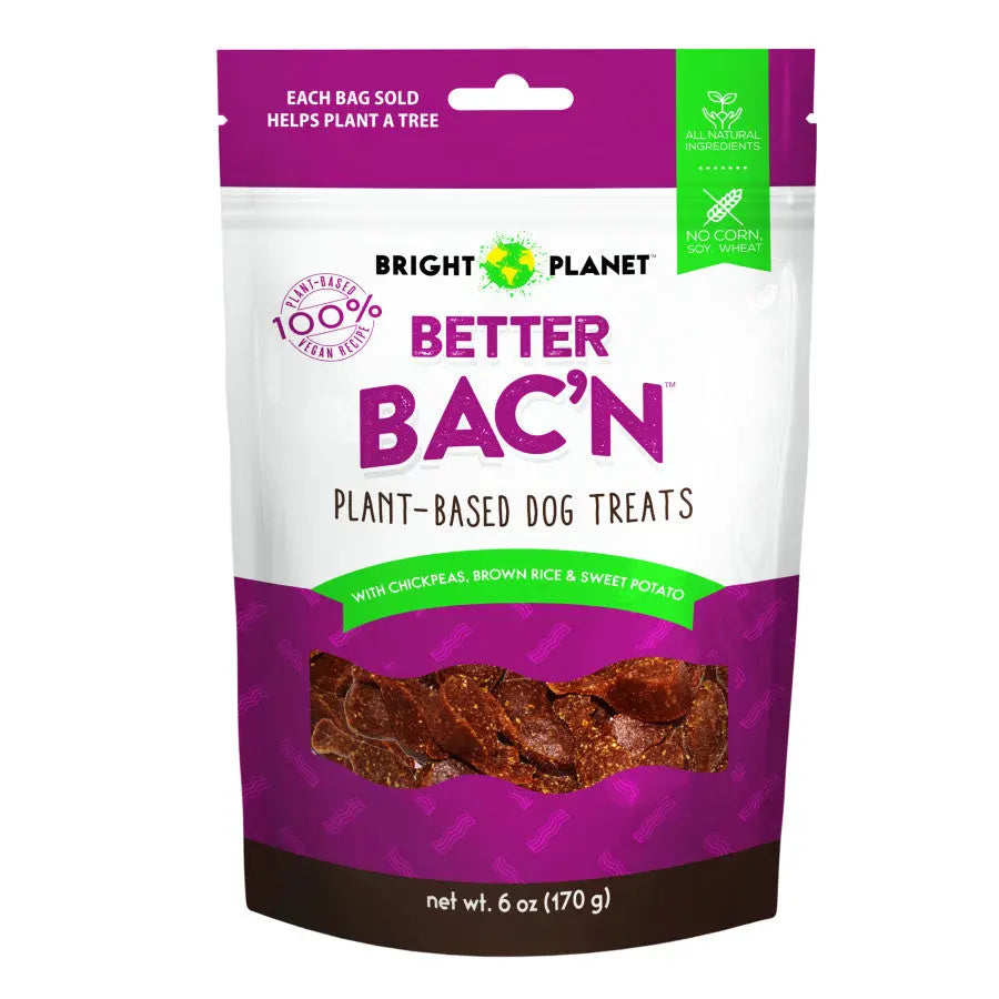Bright Planet Better Bac'n Plant Based Dog Treats 6 oz.